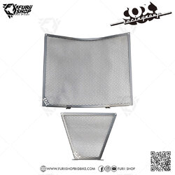 การ์ดหม้อน้ำ Cox Racing Radiator Guard (Titanium) : for Suzuki GSXR1000 2017-2018