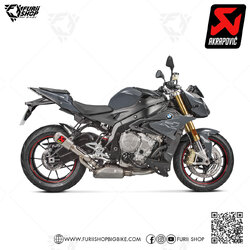 ท่อแต่ง Akrapovic Slip on Moto GP High mount หูเชิด : for BMW S1000R Naked 2017-2020