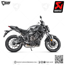 ท่อแต่ง Akrapovic Carbon-Titanium New Shape : for Yamaha FJ07/MT07 Tracer700GT 2020 - 2022