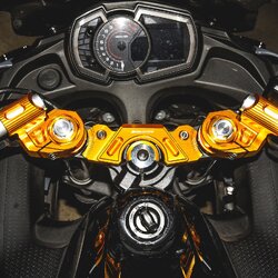 แฮนด์ BIKERS สีทอง FOR KAWASAKI NINJA650