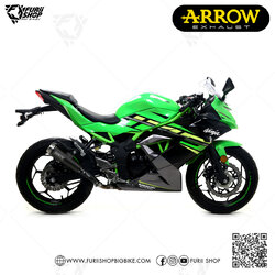 ท่อมอเตอร์ไซค์ Arrow Slip on Moto GP Black : for Kawasaki Ninja250SL/Z250SL Ninja125/Z125 2019-2020