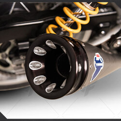 ท่อมอเตอร์ไซค์Termignoni Slip on Twin SS cover Black FOR TRIUMPH THRUXTON-R ท่อแต่ง ท่อสูตร ท่อบิ๊กไบค์ ท่อBigbike ท่อไอเสีย