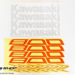 สติ๊กเกอร์ขอบล้อใน สีส้ม ขาว FOR KAWASAKI Z800