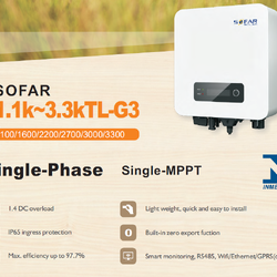 SOFAR Grid tie/ On grid Inverter รุ่น 3.3kW