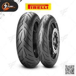 ยางมอเตอร์ไซค์ Pirelli Diablo Rosso Scooter : F 120/70R15 + R 160/60R14