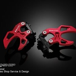 หางปลาตั้งโซ่ CHAIN ADJUSTERS WITH STAND HOOK BIKERS FOR HONDA MSX แดง
