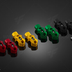 Rotating Bar Clamps With Mirror Hole (2 Pieces) Bikers Versys650ABS 2015-2020