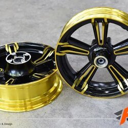 แม็กแต่ง มอเตอร์ไซต์ แม็ก 5ก้าน ล้อ MSX แม็ก ทอง