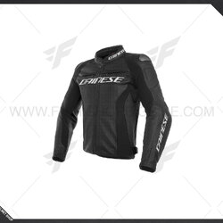 เสื้อแจ็คเก็ต DAINESE racing 3 perf, leather jacket-blk/blk/blk