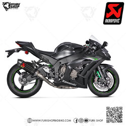 ท่อแต่ง Akrapovic Slip on Carbon คอตรง : for Kawasaki Zx10RR 2021-2022 All new !!