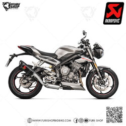 ท่อแต่ง Akrapovic Slip on Carbon : for Triumph Street Triple 765 S/R/RS 2017-2019 & 765 All new 2020-2022