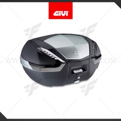 กล่องหลัง GIVI Top Cases V47NT : V47 with Smoked reflectors and aluminium cover, Black