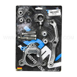 ขาจับกันสะบัด + ครอบกุญแจ DMV สีไทเทเนียม FOR KAWASAKI Z800