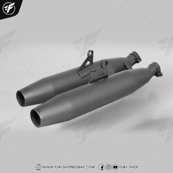 ท่อ REMUS SLIP ON BLACK FOR Triumph Thruxton R