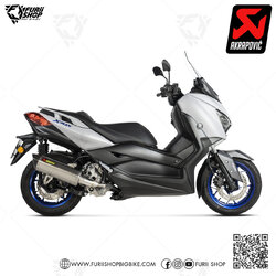 ท่อแต่ง Akrapovic Slip on Titanium 2 Holes Catalytic : for Yamaha XMax300 2017-2020/All new euro5 2021-2022