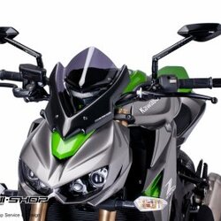 ชิวหน้า PUIG ทรงต่ำ สีสโม้คดำ FOR KAWASAKI Z1000
