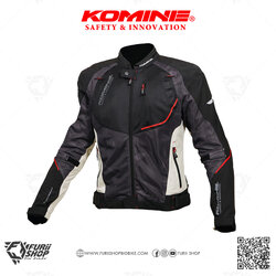 เสื้อแจ็คเก็ต KOMINE JK-139 WP Half M-JKT Gray / Black