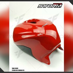 ครอบถังน้ำมัน STORM Rider(สตรอมไรเดอร์) FOR YAMAHA R15 สีแดง