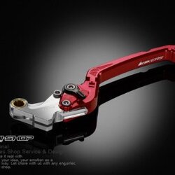 มือเบรกหน้า ปรับระดับ พับได้ bikers for MSX สีแดง
