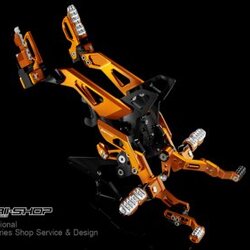 ชุดเกียร์โยง bikers for Honda MSX Rear set สีส้ม