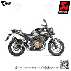 ท่อแต่ง Akrapovic Slip on Carbon new shape ทรงใหม่ : for Honda CBR 500 X,F,R 2016-2018 All New !!