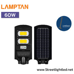 โคมไฟถนนโซล่าเซลล์ LED 60W LAMPTAN SMART SENSOR SHINIC