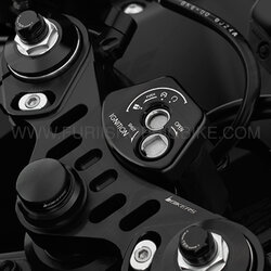 ฝาปิดสวิทช์กุญแจ BIKERS สีดำ FOR YAMAHA R15 2017