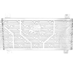 การ์ดหม้อน้ำ LEON สีเงิน FOR KAWASAKI Z650/NINJA650