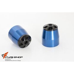 ตุ้มปลายแฮนด์ ทรง RZM สีน้ำเงิน