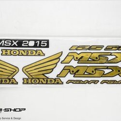 สติ๊กเกอร์ลาย MSX สีทอง