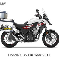กล่องข้าง ปี๊บ 3 ใบ แร็ค&เพลท K2 PRO 38L & 33L FOR HONDA CB500X 2017