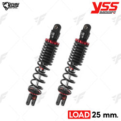 โช๊คหลัง/โช๊คหลังแต่ง YSS Z-SPORT BLACK SERIES LOAD 25 mm. : FOR YAMAHA X-MAX 300 2017