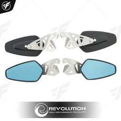 กระจก CRG พร้อมขาสแตนเลส 2D REVOLUTION FORZA-350