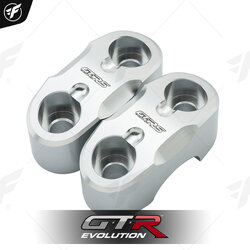 ประกับตุ๊กตาแฮนด์ 22mm. GTRS PCX-150,160/MONKEY-125/GROM-125/CT-125/ZOOMER เงิน