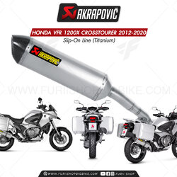 ท่อแต่ง Akrapovic Exhaust Slip-On Line (Titanium) HONDA VFR 1200X CROSSTOURER 2012-2020