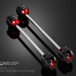 ชุดกันล้มล้อหน้า bikers for MSX Front Axel Slider แดง