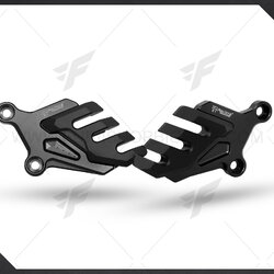 การ์ดบังปั๊มหน้า Fakie Ninja650 สีดำ