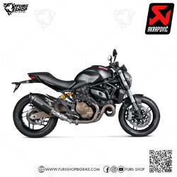 ท่อแต่ง Akrapovic Exhaust Slip-On Line (Titanium) Black DUCATI MONSTER 1200 R 2014-2016