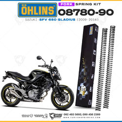 สปริงโช้คหน้า Ohlins 08780-90 For Suzuki SFV 650 Gladius 2009-2014