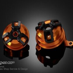 ฝาครอบแฟริ่ง ด้านซ้าย BIKERS FAIRING CAPS FOR HONDA MSX ส้ม