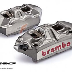 ปั้มเบรกหลัง Brembo Racing 100mm M4 สีไทเทเนียม