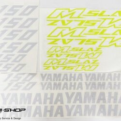 สติ๊กเกอร์ขอบล้อใน สีเลมอล ขาว FOR YAMAHA M-SLAZ