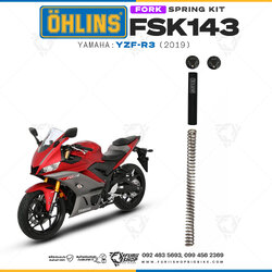 สปริงโช้คหน้า Ohlins FSK143 For Yamaha YZF-R3 2019