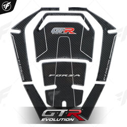 สติ๊กเกอร์กันรอยคอลโซลข้างถังน้ำมัน (ชุดใหญ่) FORZA-300 (2018) ดำ