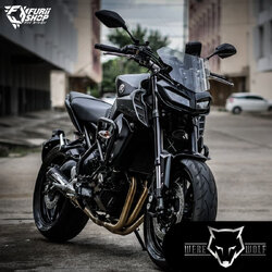 ชิลด์หน้า Were Wolf V-02 Smoke M530 : for Yamaha MT09 2017-2020