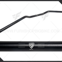 แฮนด์ผอม CNC made in italy สีดำ