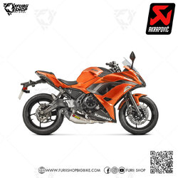 ท่อแต่ง Akrapovic Titanium-Carbon : for Kawasaki Z650 2017-2019/ Ninja650 2017-2019