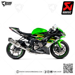ท่อแต่ง Akrapovic Evo Titanium Logo Aluminium : for Kawasaki ZX6R 2019-2022