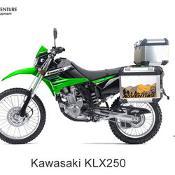 กล่องข้าง ปี๊บ 3 ใบ พร้อมแร็ค&เพลท K2 PRO 29L&40L FOR KAWASAKI KLX250, D-Tracker250