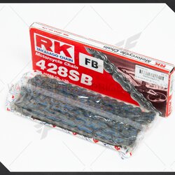 โซ่ RK 428SB FB 120L 46T สีน้ำเงิน